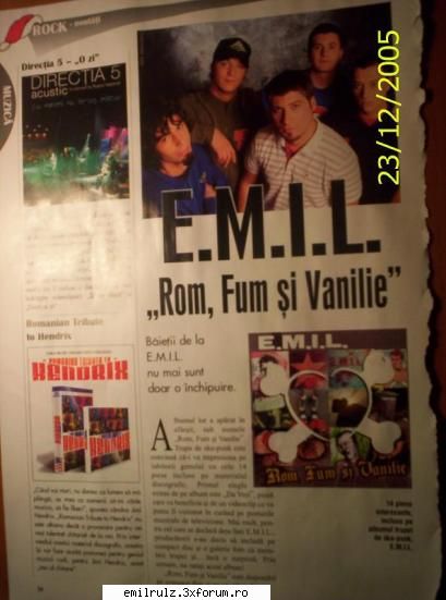PRESA despre Rom Fum si Vanilie - road_runner - Discutii libere despre E.M.I.L.